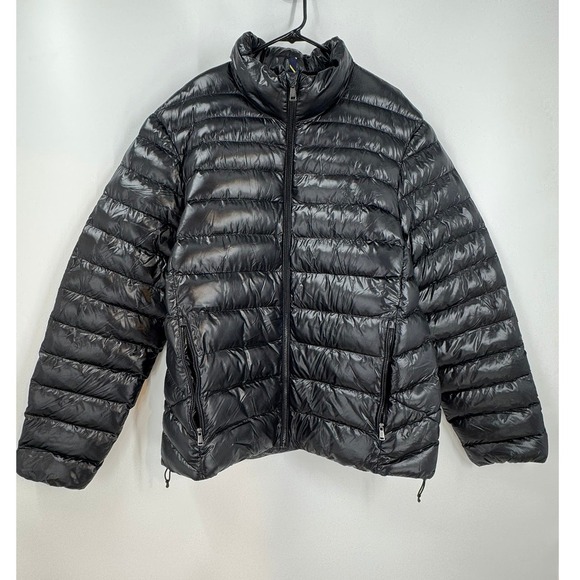 Polo Ralph Lauren Men's Black Insulated Nylon Puffer Jacket Size XL Performance